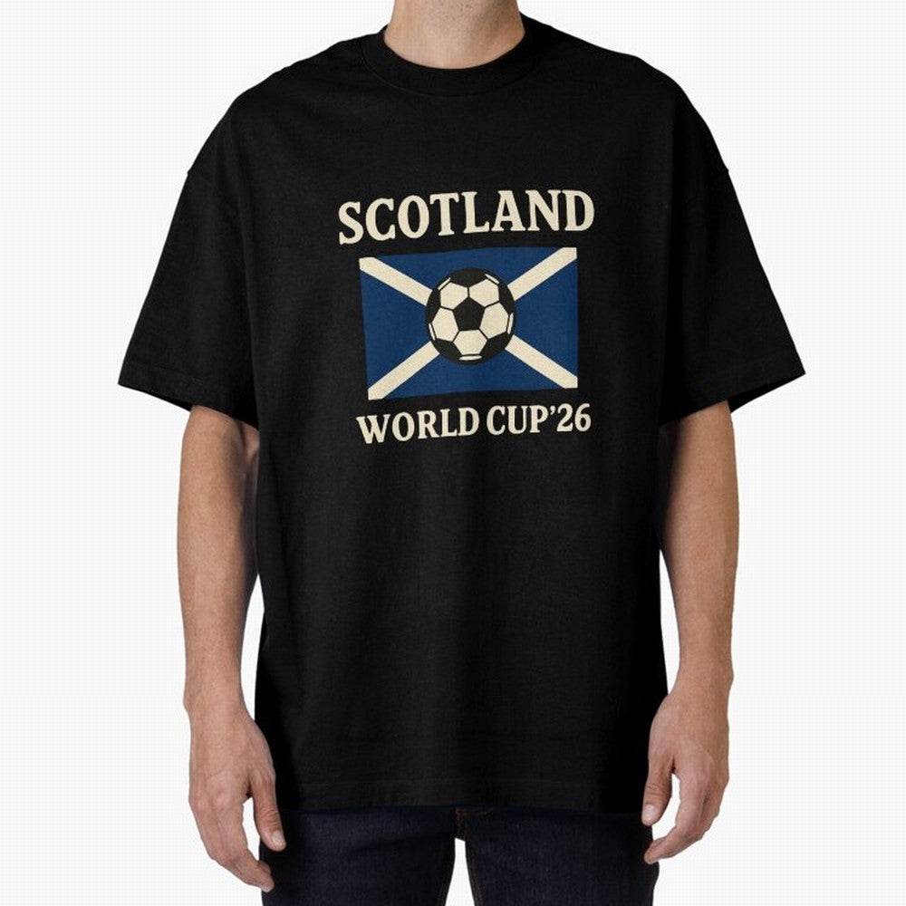 Scotland World Cup 2026 Oversized T-Shirt Wear the Spirit of the FIFA World Cup 2026 Group Stage Journey through Haaland and Mbappe Highlights, Argentina Pride, Soccer Culture, Superstar Moments, National Team Dreams and Competitive Fire; Ideal for