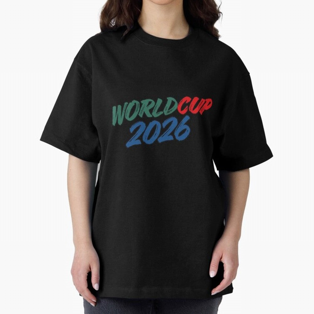 World Cup 2026 Oversized T-Shirt Bring Bold Fan Energy to FIFA World Cup 2026 Group Stage Featuring Haaland, Germany Energy, Global Supporter Spirit, Legendary Goals, National Colors and Tournament Celebration; Perfect for People Who Love