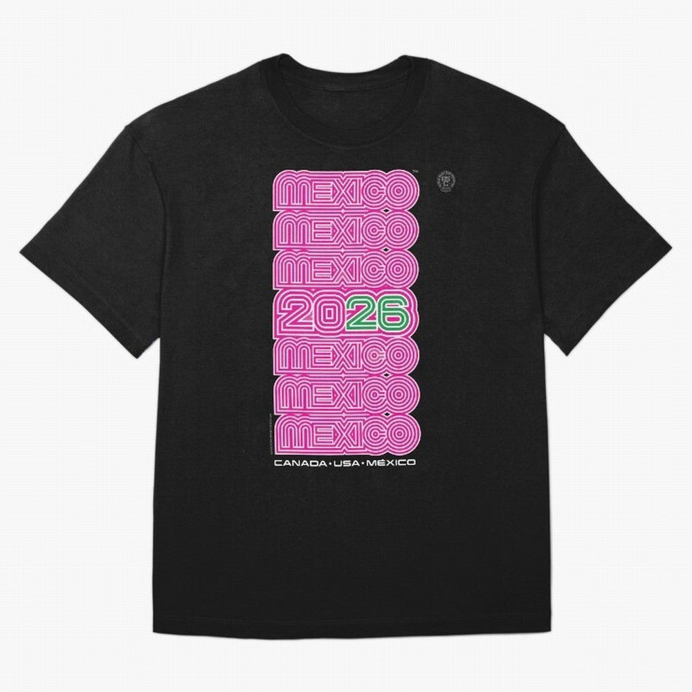 Mexico Retro Soccer 26 ¨C Canada USA Mexico 26¨C Bold Vintage Typography Oversized T-Shirt Upgrade FIFA World Cup 2026 for Fans of Mbappe and England, Bringing Football Festival Excitement, Trophy Ambitions, Country Rivalries and Star Player Buzz;