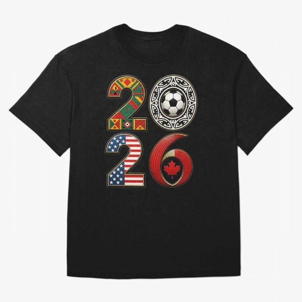 United 2026 Soccer Fan - North America Host Countries Oversized T-Shirt Feel the Roar of the FIFA World Cup 2026 USA Canada Mexico Journey through Haaland Highlights, England Pride, Goal Celebration Energy, Supporter Heritage, Football Icons and