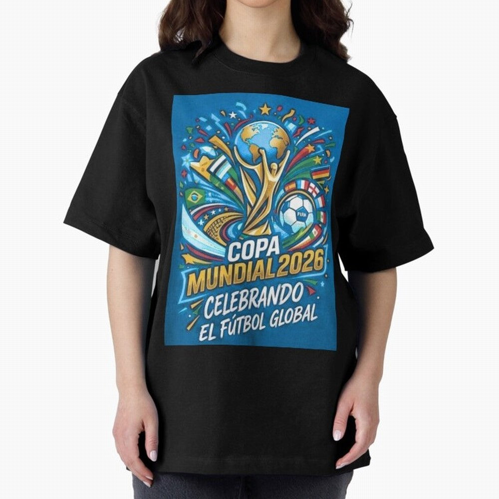 World Cup Oversized T-Shirt Enjoy the FIFA World Cup 2026 USA Canada Mexico Journey through Cristiano Ronaldo, Haaland and CR7 Highlights, Brazil Pride, Fan Favorite Moments, National Team Passion, Big Match Drama and Soccer History; Great for