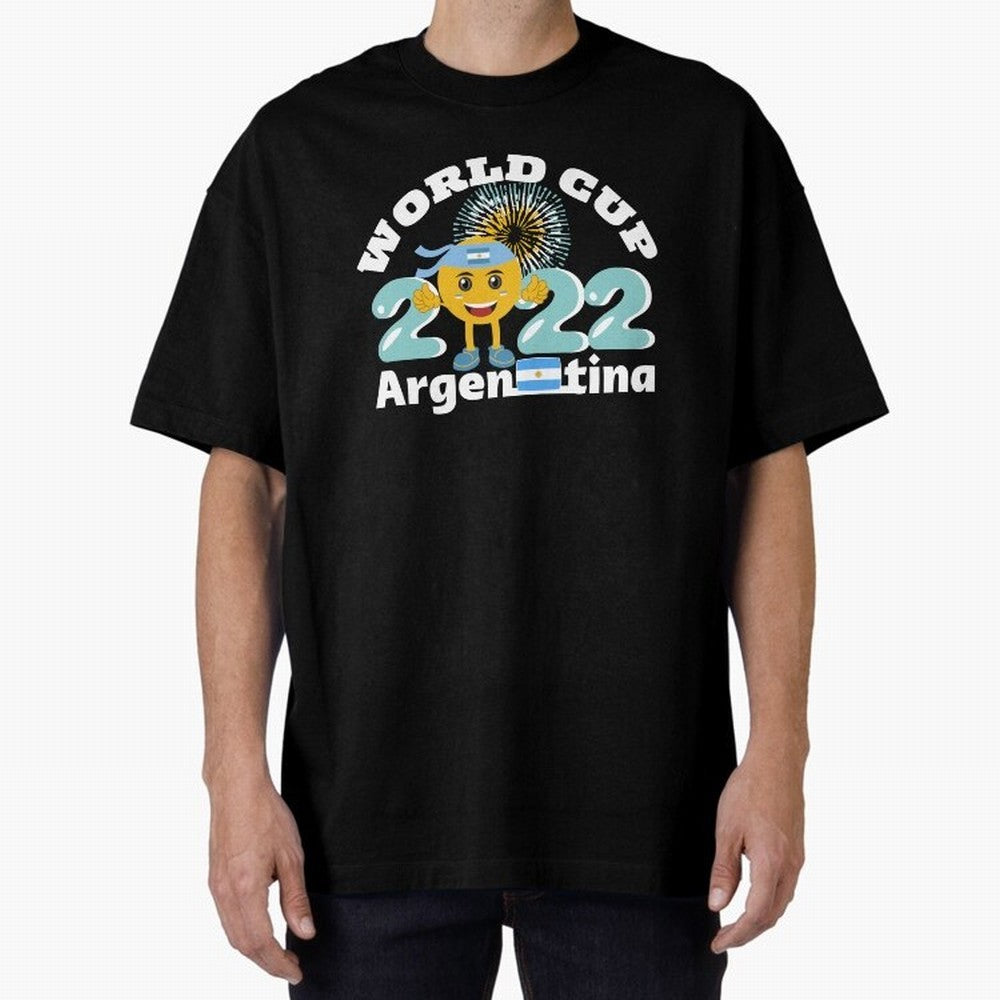 Football World Cup 2022 Winner. Argentina 2022. Oversized T-Shirt Bring Match Day Fire to FIFA World Cup 2026 Group Stage for Fans of Messi and Argentina, Bringing Champion Mindset, Group Stage Buzz, Knockout Tension and Passionate Fan Culture;