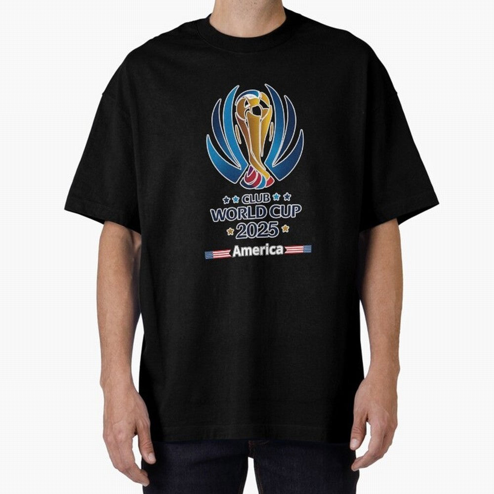 Club World Cup Oversized T-Shirt Show Love for Legendary Goals in FIFA World Cup 2026 Inspired by Messi, Neymar and Mbappe, England, France and Netherlands Energy, Fan Favorite Moments, National Team Passion, Big Match Drama and Soccer History;