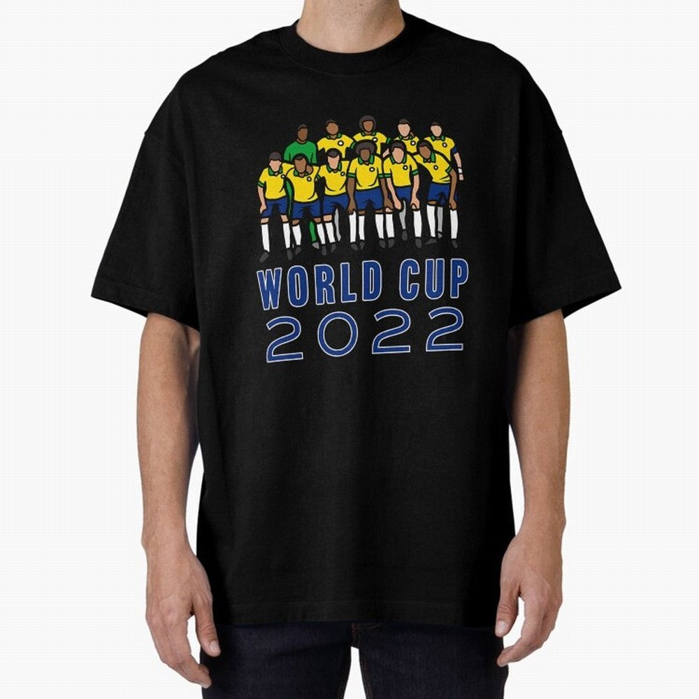 World Cup 2022 Oversized T-Shirt Represent the Passion of FIFA World Cup 2026 USA Canada Mexico for Fans of Cristiano Ronaldo, Haaland and CR7 and Netherlands, Bringing Soccer Culture, Superstar Moments, National Team Dreams and Competitive Fire;