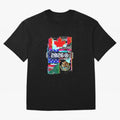 Glitched United 2026 - North America Tournament Emblem Oversized T-Shirt Celebrate the Next Chapter of Match Day Hype around FIFA World Cup 2026 Group Stage, Cristiano Ronaldo, Haaland and CR7, Argentina and Brazil, Goal Celebration Energy,