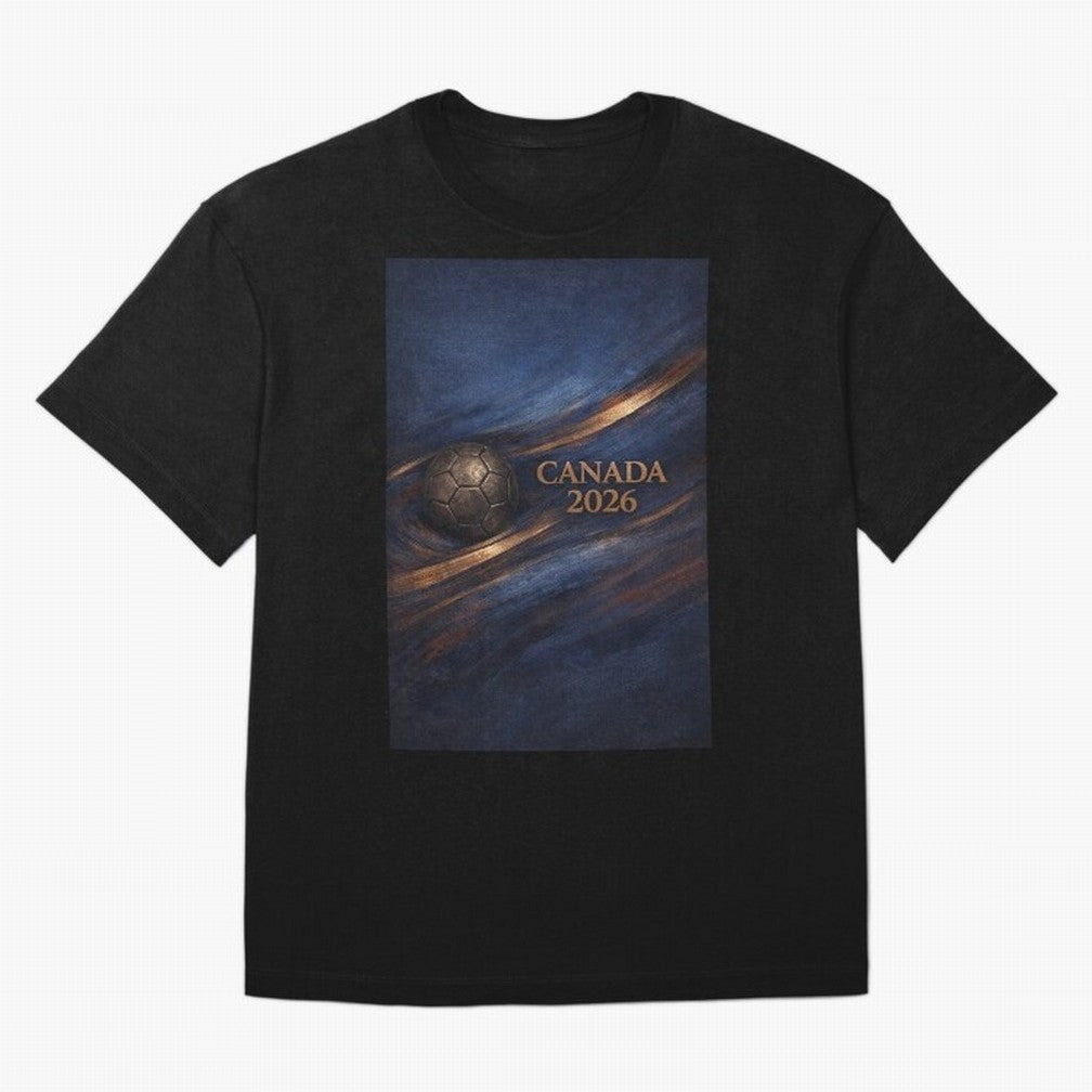Canada 2026 Soccer Inspired Design Oversized T-Shirt Build FIFA World Cup 2026 for Fans of Cristiano Ronaldo and Argentina, Bringing Football Festival Excitement, Trophy Ambitions, Country Rivalries and Star Player Buzz; Ideal for Passionate Fans