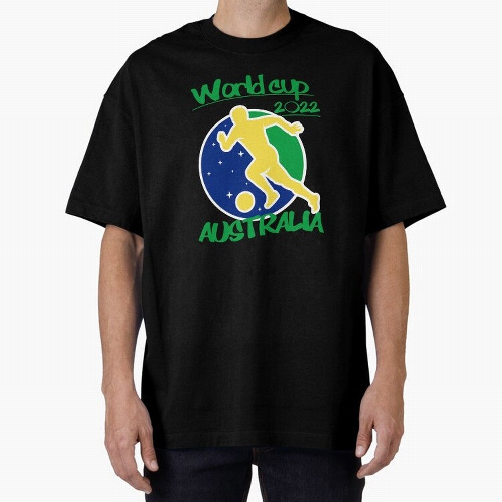 Australia World Cup 2022 Oversized T-Shirt Celebrate Soccer Greatness during FIFA World Cup 2026 Group Stage Spirit, with Spain, Messi, Tournament Hype, Historic Matchups, Family Viewing Parties and Global Sports Pride; Made for Die Hard