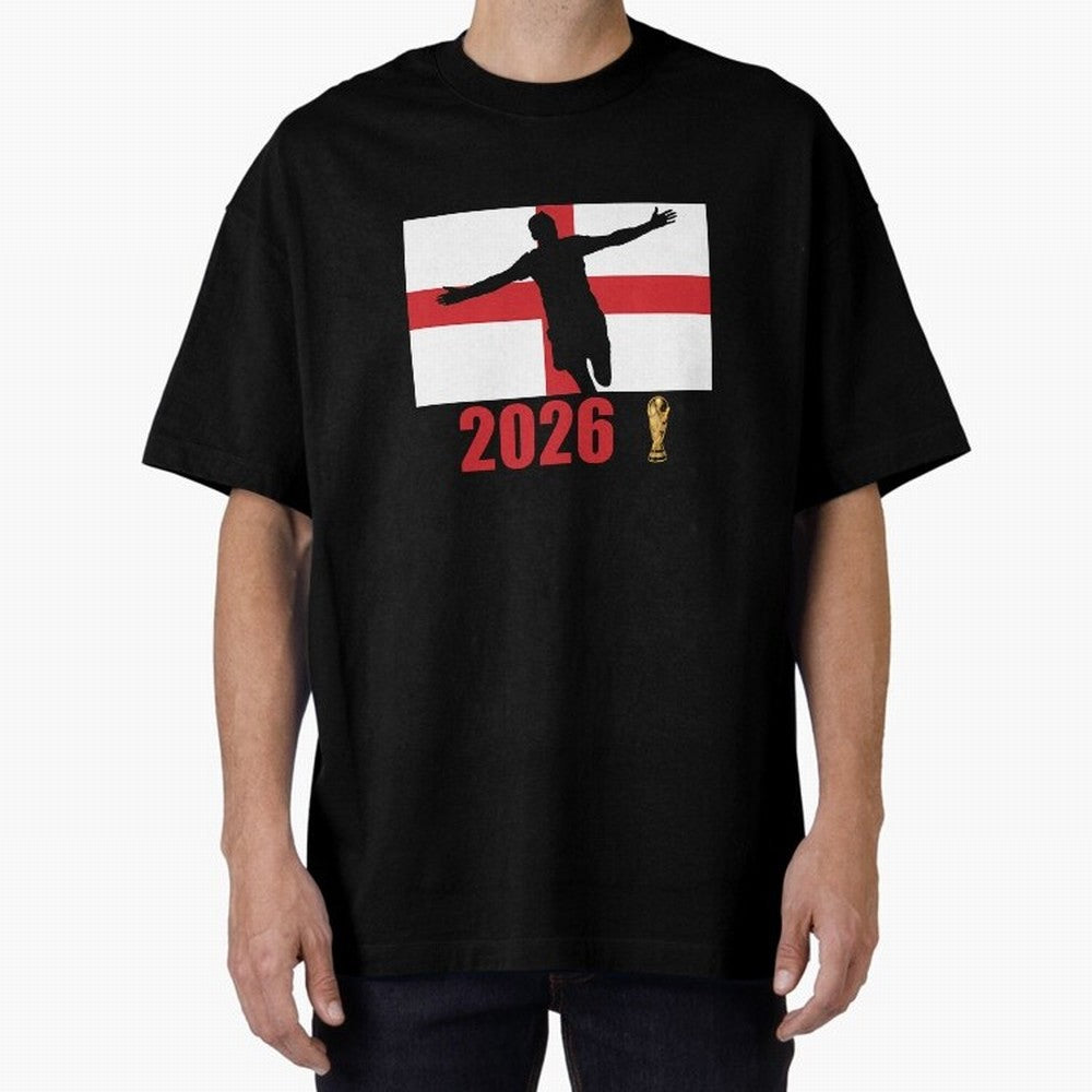 England World Cup 2026 T-Shirt_84815873 Oversized T-Shirt Cheer for FIFA World Cup 2026 for Fans of Neymar and Netherlands, Bringing Football Passion, Legendary Performances, Festival Vibes and Supporter Community; Great for Watch Parties, Sports