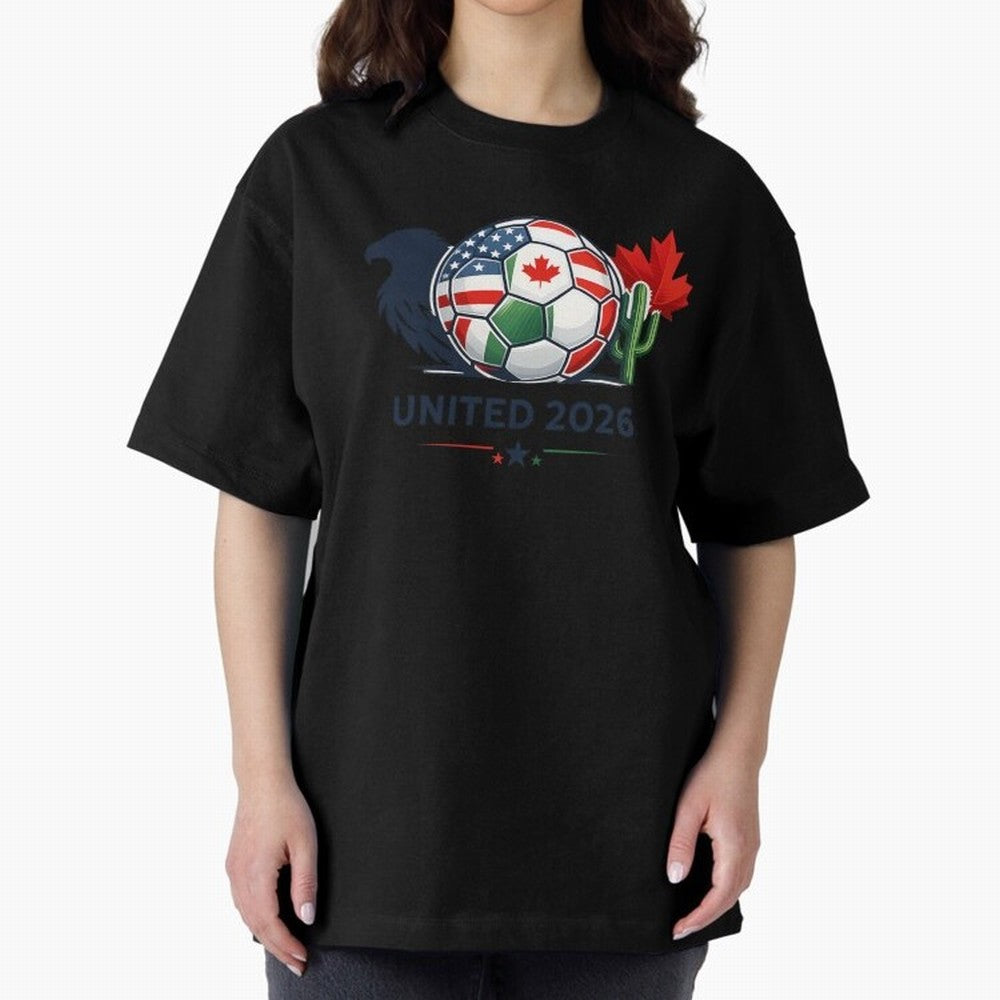 World Cup 2026 United Soccer Design Oversized T-Shirt Support Your Favorite Stars during FIFA World Cup 2026 USA Canada Mexico Built around Neymar, England and Germany Energy, Stadium Chants, National Pride, Trophy Dreams and Unforgettable Football