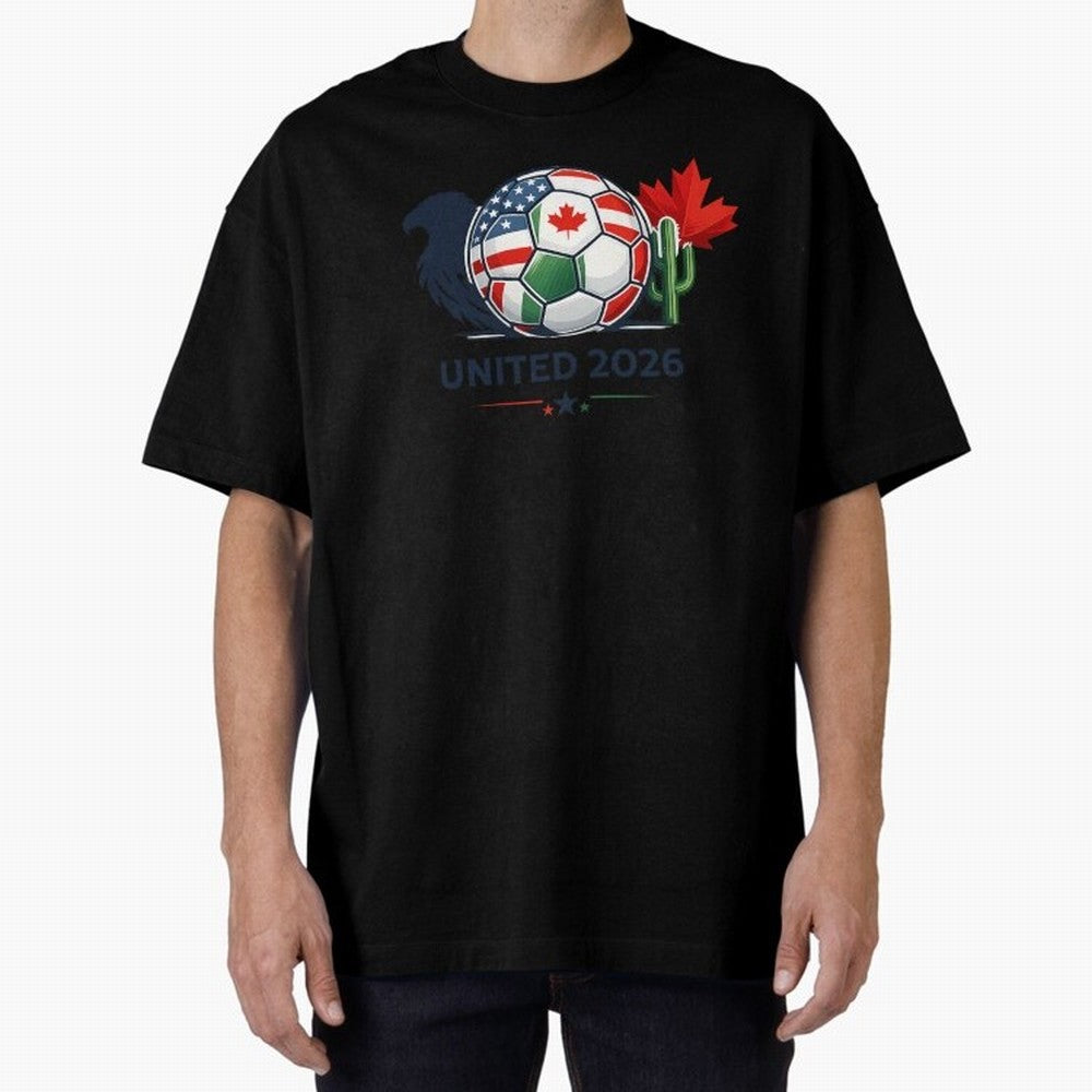 World Cup 2026 United Soccer Design Oversized T-Shirt Support Your Favorite Stars during FIFA World Cup 2026 USA Canada Mexico Built around Neymar, England and Germany Energy, Stadium Chants, National Pride, Trophy Dreams and Unforgettable Football