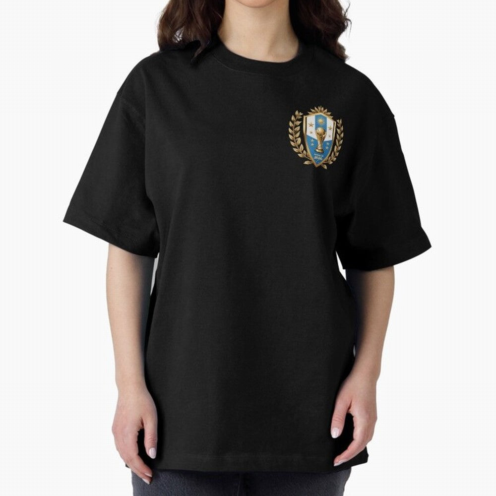 Argentina World Cup 2026 Oversized T-Shirt Represent Football Lovers during Match Day Hype around FIFA World Cup 2026 Group Stage, Neymar, Haaland and Cristiano Ronaldo, Netherlands, Football Festival Excitement, Trophy Ambitions, Country Rivalries