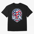 USA 2026 World Cup T-Shirt - Star Spangled Soccer Design - American Host Fan Tee Oversized T-Shirt Represent Fans Who Live for the FIFA World Cup 2026 Group Stage Journey through Messi, Neymar and Mbappe Highlights, France Pride, Soccer Culture,