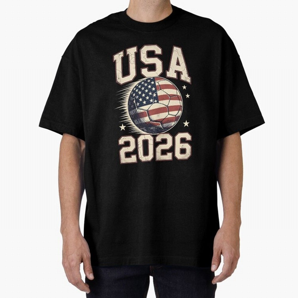 USA 2026 World Cup Soccer Oversized T-Shirt Feel the Trophy Chase of FIFA World Cup 2026 Group Stage Inspired by Neymar, Haaland and Cristiano Ronaldo, Netherlands Energy, Soccer Culture, Superstar Moments, National Team Dreams and Competitive