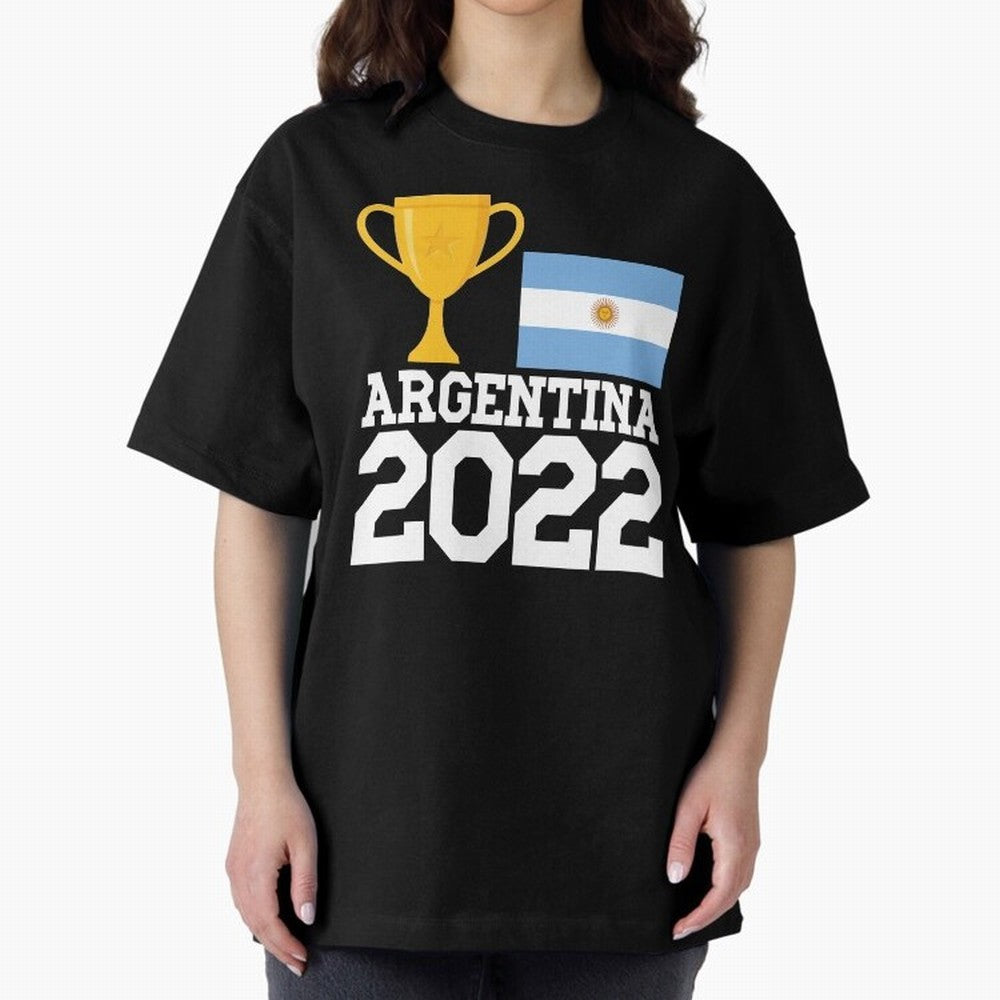 Argentina World Cup Soccer Football 2022, Argentina Soccer Jersey Argentinian Football, Argentina, Argentinian, Qatar World Cup 2022 Oversized T-Shirt Show Love for Legendary Goals in FIFA World Cup 2026 USA Canada Mexico for Fans of Messi, Neymar