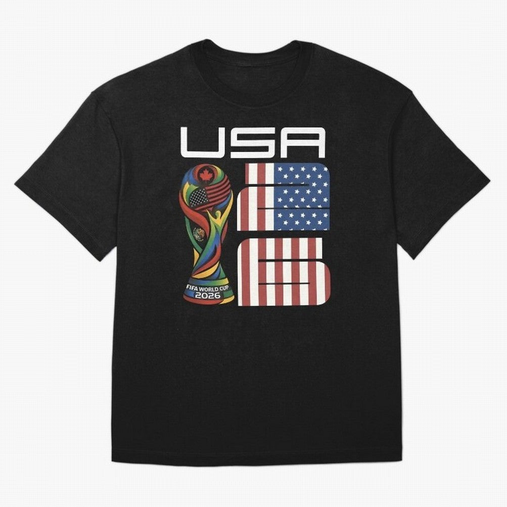 USA World Cup 2026 Host Nation Soccer Design Oversized T-Shirt Turn Football Passion into Global Football Passion for FIFA World Cup 2026 USA Canada Mexico, Made for Messi, Neymar and Mbappe, England, Goal Celebration Energy, Supporter Heritage,