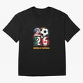 United By Football Soccer Fan Gear 2026 Oversized T-Shirt Join Supporters Worldwide for FIFA World Cup 2026 Driven by CR7 and Messi, Argentina, France and Brazil Energy, Classic Soccer Heritage, Championship Pressure, Fan Loyalty and International