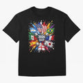 2026 Soccer World Flags USA Mexico Canada Football Paint Splash Graphic Oversized T-Shirt Create FIFA World Cup 2026 USA Canada Mexico for Fans of Cristiano Ronaldo, Haaland and CR7 and Argentina, Bringing Match Day Excitement, Supporter Culture,