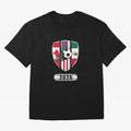 North United America Shield 2026 Cup Oversized T-Shirt Honor Football Greatness during Global Football Passion for FIFA World Cup 2026, Highlighting CR7 and Messi, Brazil, Portugal and Argentina, Goal Celebration Energy, Supporter Heritage,