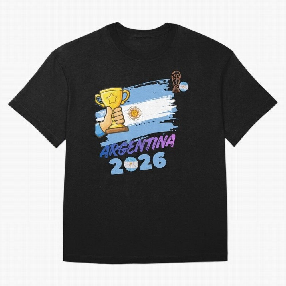 Argentina world cup design Oversized T-Shirt Support the Legends of FIFA World Cup 2026 USA Canada Mexico Highlighting Haaland and Mbappe, England and Germany Energy, Football History, Final Match Energy, Crowd Noise and Once in a Lifetime Moments;