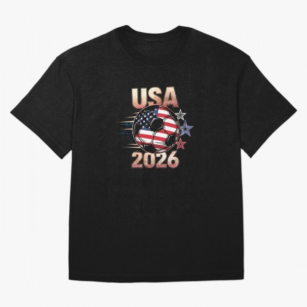 USA Soccer with Red White Blue Stars 2026 Cup T-Shirt_83834283 Oversized T-Shirt Keep Football History Alive during FIFA World Cup 2026 for Fans of Messi and Argentina, France and Brazil, Bringing Champion Mindset, Group Stage Buzz, Knockout