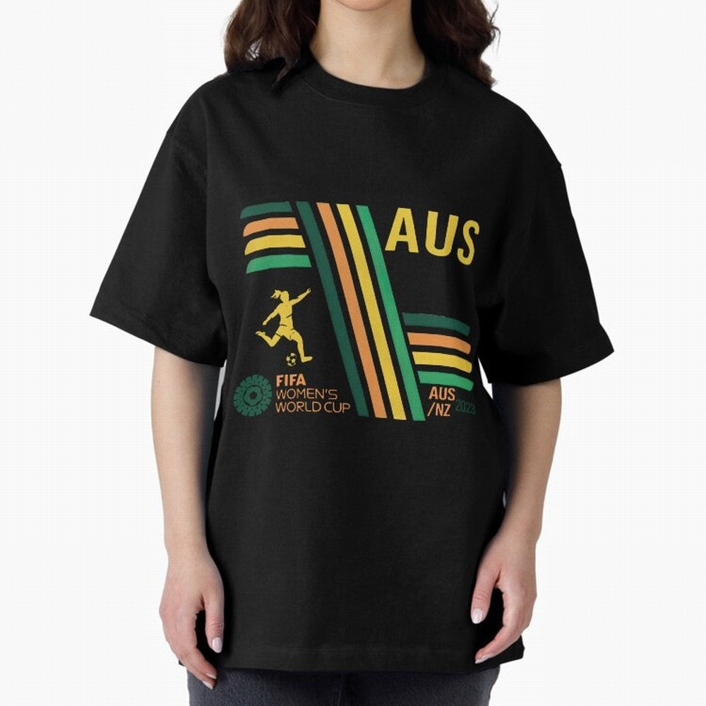Australia Women's World Cup Oversized T-Shirt Enjoy the Biggest Football Party of FIFA World Cup 2026 for Fans of CR7 and France and Portugal, Bringing Supporter Pride, Iconic Celebrations, Legendary Names and Global Match Day Energy; Great for