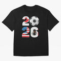 2026 North America Football Massive Event Soccer Ball Oversized T-Shirt Cheer for FIFA World Cup 2026 Driven by Neymar, England and Germany Energy, Champion Mindset, Group Stage Buzz, Knockout Tension and Passionate Fan Culture; Ideal for