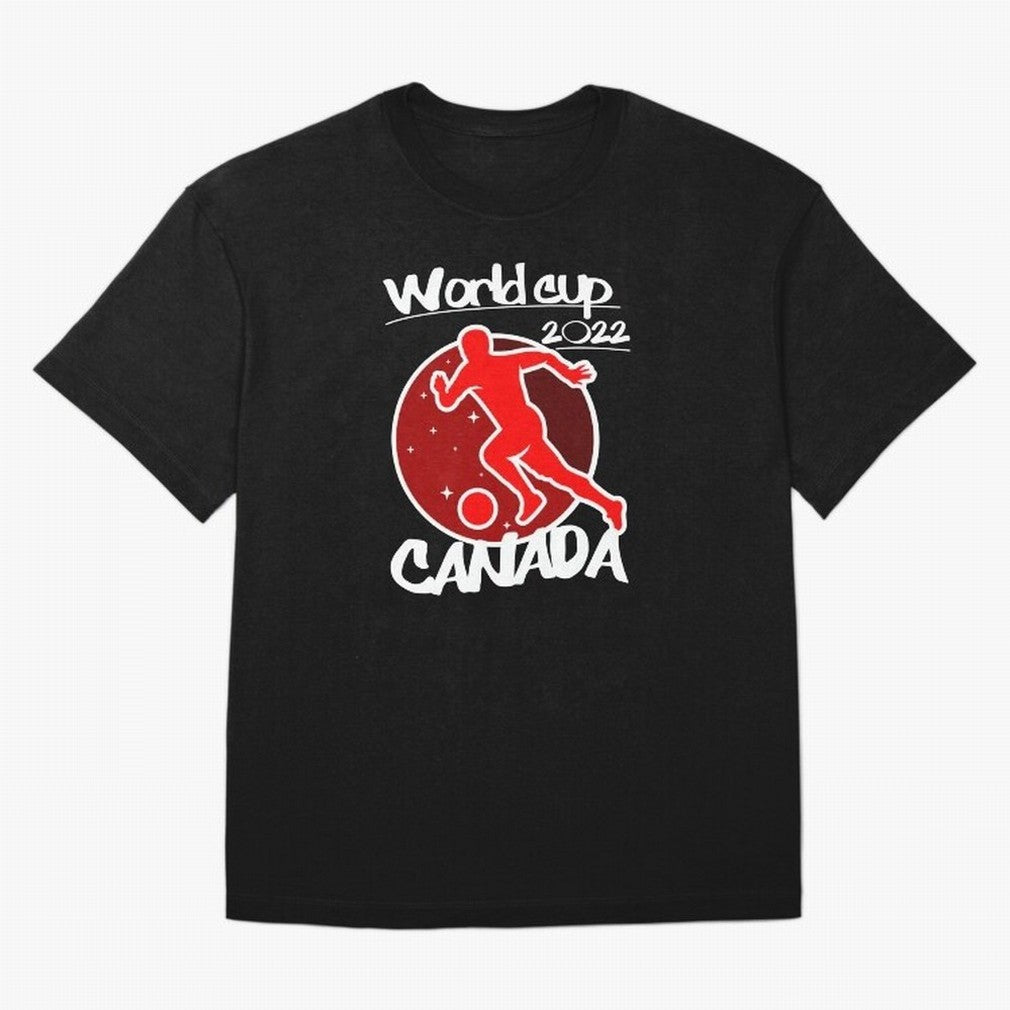 Canada World Cup 2022 Oversized T-Shirt Celebrate Soccer Greatness during FIFA World Cup 2026 for Fans of Cristiano Ronaldo, Haaland and CR7 and Portugal, Bringing Supporter Pride, Iconic Celebrations, Legendary Names and Global Match Day Energy;
