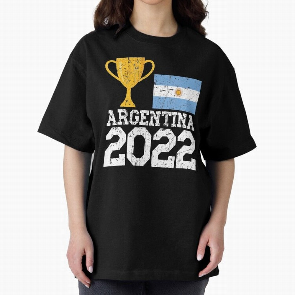 Argentina World Cup Soccer Football 2022, Argentina Soccer Jersey Argentinian Football, Argentina, Argentinian, Qatar World Cup 2022 Oversized T-Shirt Treasure Global Football Passion for FIFA World Cup 2026 USA Canada Mexico, Centered on CR7,