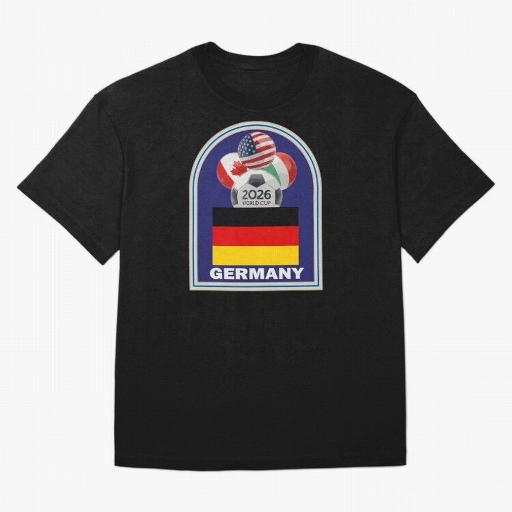 Germany 2026 Soccer T-shirt Oversized T-Shirt Celebrate National Team Dreams in FIFA World Cup 2026 for Fans of Cristiano Ronaldo, Haaland and CR7 and France, Bringing Football History, Final Match Energy, Crowd Noise and Once in a Lifetime