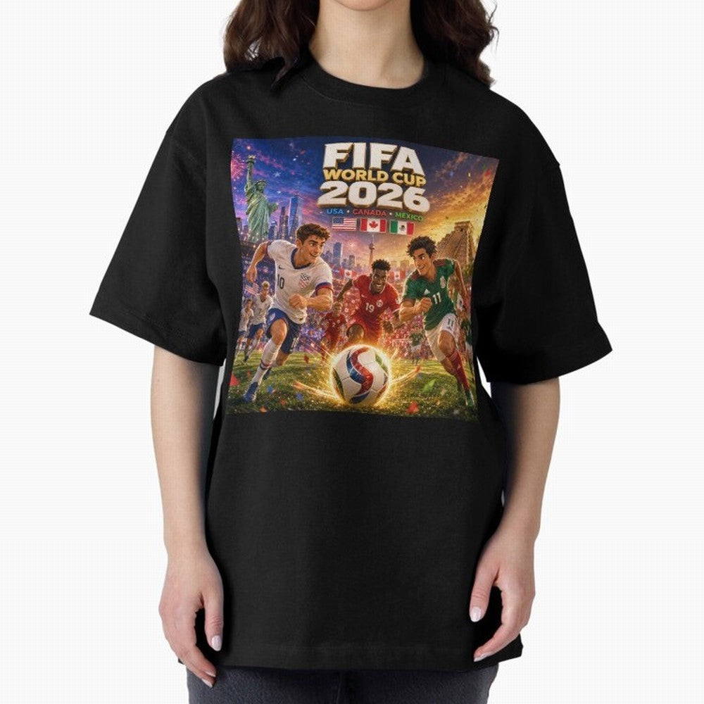North America Football Festival 2026 #football 2026 Oversized T-Shirt Showcase Match Day Hype around FIFA World Cup 2026, Cristiano Ronaldo, Haaland and CR7, Portugal, Supporter Pride, Iconic Celebrations, Legendary Names and Global Match Day