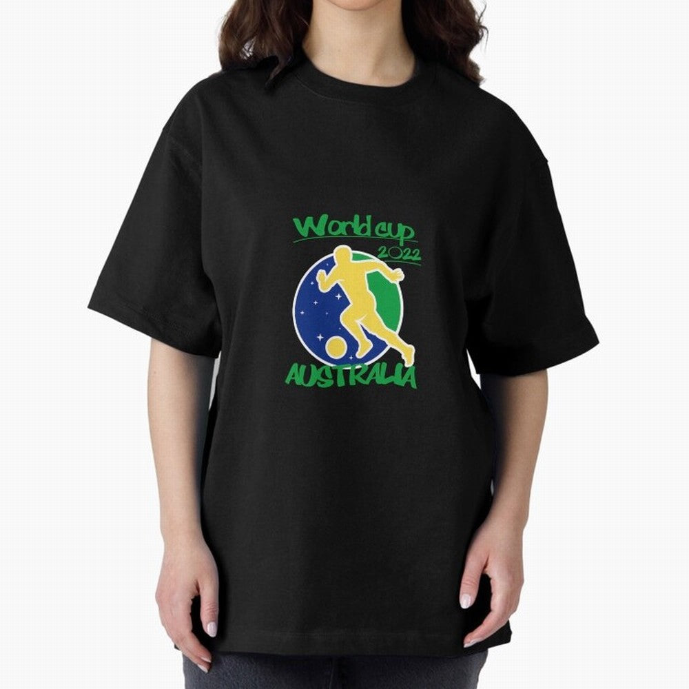 Australia World Cup 2022 Oversized T-Shirt Support the Legends of Global Football Passion for FIFA World Cup 2026, Capturing CR7, Germany, Game Day Rituals, Football Legends, Country Pride and the Road to the Final; Perfect for People Who Love