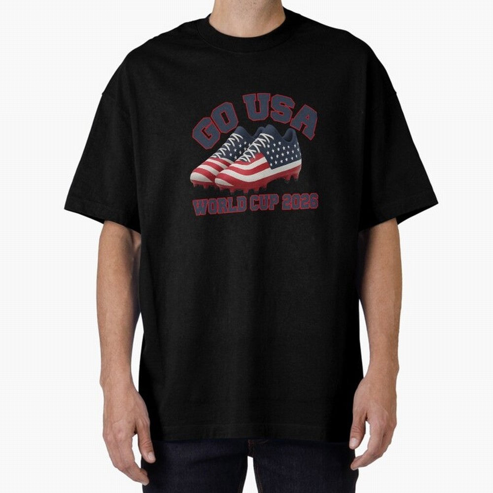 Go Usa. Usa 2026 World Cup 2026 World Cup Soccer Usa Soccer Usa Men Oversized T-Shirt Remember Iconic Moments from Match Day Hype around FIFA World Cup 2026, Cristiano Ronaldo, Brazil, Soccer Culture, Superstar Moments, National Team Dreams and