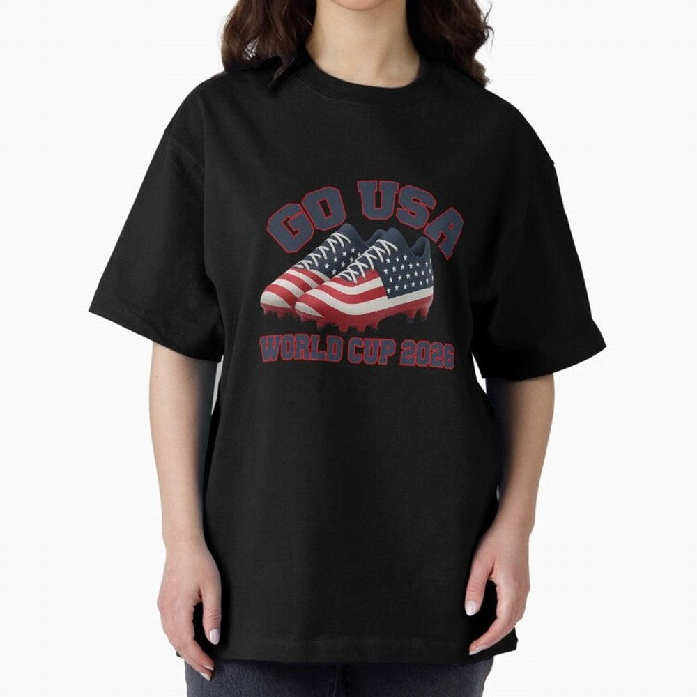 Go Usa. Usa 2026 World Cup 2026 World Cup Soccer Usa Soccer Usa Men Oversized T-Shirt Remember Iconic Moments from Match Day Hype around FIFA World Cup 2026, Cristiano Ronaldo, Brazil, Soccer Culture, Superstar Moments, National Team Dreams and