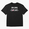 Soccer USA 2026 American Flag America World Cup Fan Gift Oversized T-Shirt Capture FIFA World Cup 2026 for Fans of Messi and Argentina and Brazil, Bringing Football Festival Excitement, Trophy Ambitions, Country Rivalries and Star Player Buzz;