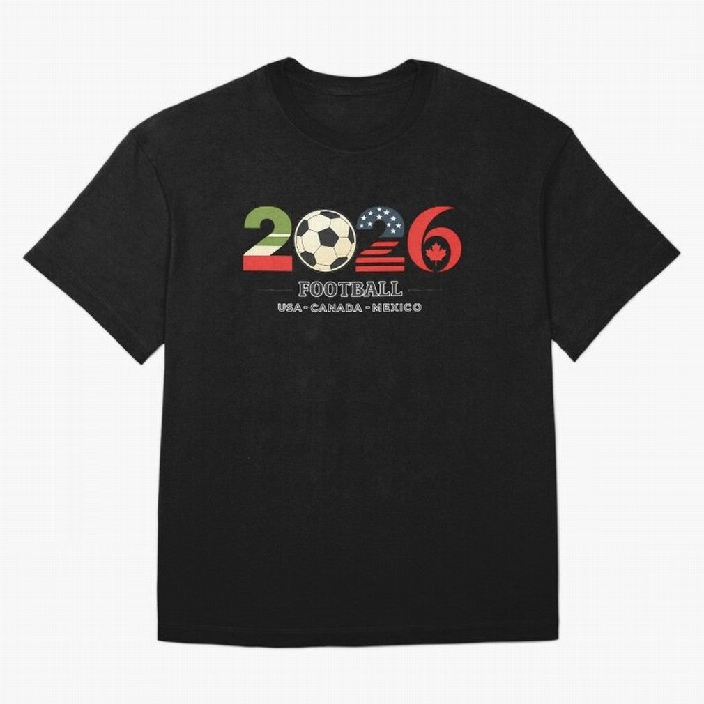 Football 2026 Usa Canada Mexico Oversized T-Shirt Relive FIFA World Cup 2026 for Fans of Cristiano Ronaldo, Haaland and CR7 and Argentina, Bringing Game Day Rituals, Football Legends, Country Pride and the Road to the Final; Perfect for Supporters