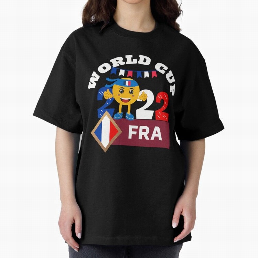 Fifa World Cup 2022. France 2022. Qatar 2022 Oversized T-Shirt Bring a Vintage Feel to the FIFA World Cup 2026 Journey through Cristiano Ronaldo, Haaland and CR7 Highlights, Brazil, Portugal and Argentina Pride, Soccer Culture, Superstar Moments,