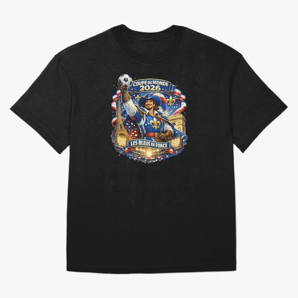 France World Cup 2026 Supporter Oversized T-Shirt Show Up for the Glory of Global Football Passion for FIFA World Cup 2026 Group Stage, Filled with Messi, Neymar and Mbappe, Brazil, Portugal and Argentina, Soccer Culture, Superstar Moments,