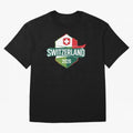 Switzerland WC2026 Oversized T-Shirt Fuel the Hype around Match Day Hype around FIFA World Cup 2026 Group Stage, Haaland and Mbappe, Brazil, Retro Football Energy, Iconic Rivalries, Trophy Chase Drama and Stadium Atmosphere; Perfect for Fans,