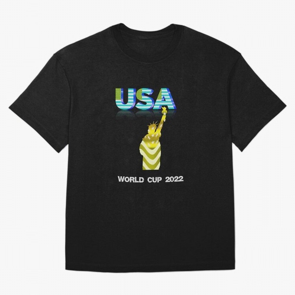 USA World Cup 2022 Oversized T-Shirt Support Iconic Players in Match Day Hype around FIFA World Cup 2026, Haaland, Portugal, Football Festival Excitement, Trophy Ambitions, Country Rivalries and Star Player Buzz; Perfect for People Who Love