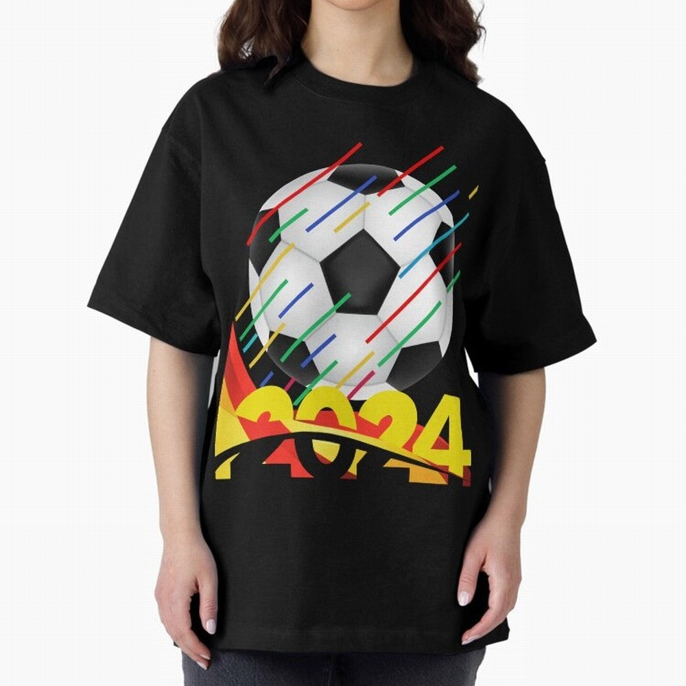 FOOTBALL 2024 Oversized T-Shirt Feel the Roar of FIFA World Cup 2026 USA Canada Mexico Spirit, Capturing Netherlands, Cristiano Ronaldo, Classic Soccer Heritage, Championship Pressure, Fan Loyalty and International Pride; Built for Supporters
