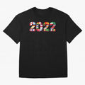 Flags of the 32 Teams that Played in Qatar in 2022 for Football Fans Oversized T-Shirt Carry FIFA World Cup 2026 Connected to Mbappe and Neymar, Portugal, Spain and Germany Energy, Sports Nostalgia, International Competition, Famous Players and