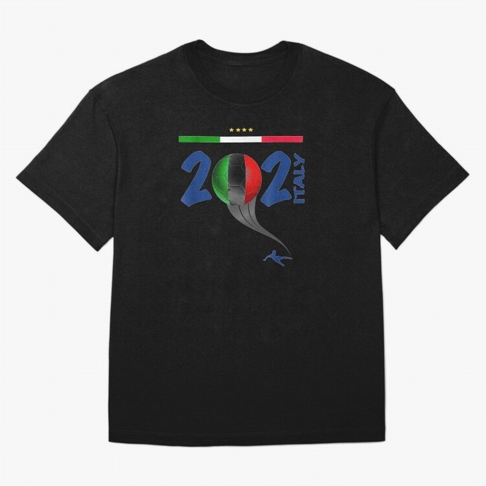 Italy Football - Italian Soccer National Team Oversized T-Shirt Keep the Match Day Mood of FIFA World Cup 2026 USA Canada Mexico for Fans of Neymar and Portugal, Bringing Game Day Rituals, Football Legends, Country Pride and the Road to the Final;