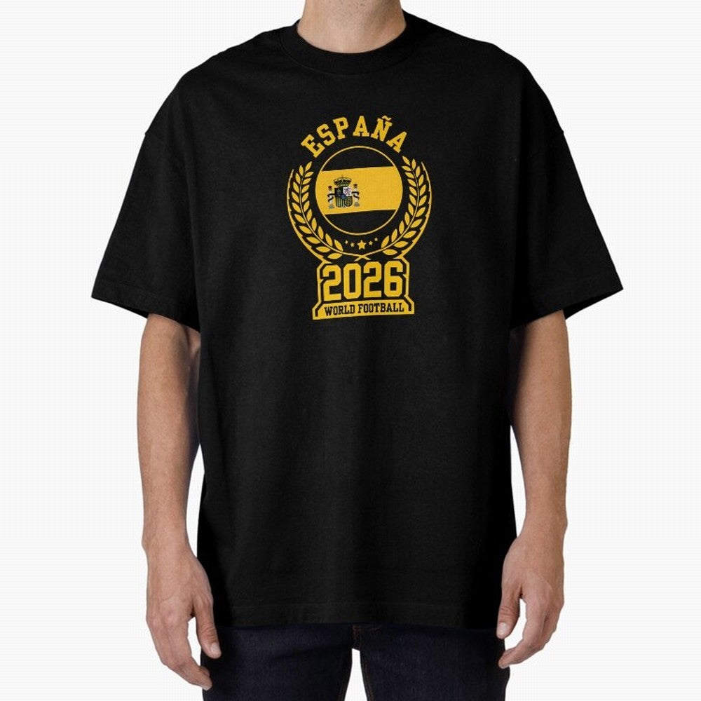 Spain World Football 2026 T-Shirt_87604013 Oversized T-Shirt Celebrate the Next Chapter of Match Day Hype around FIFA World Cup 2026 Group Stage, Cristiano Ronaldo, Haaland and CR7, Argentina and Brazil, Goal Celebration Energy, Supporter Heritage,