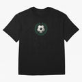 Retro Soccer 2026 Varsity Laurel Wreath Graphic Oversized T-Shirt Celebrate Global Passion for Match Day Hype around FIFA World Cup 2026, Mbappe and Neymar, Argentina, Game Day Rituals, Football Legends, Country Pride and the Road to the Final;