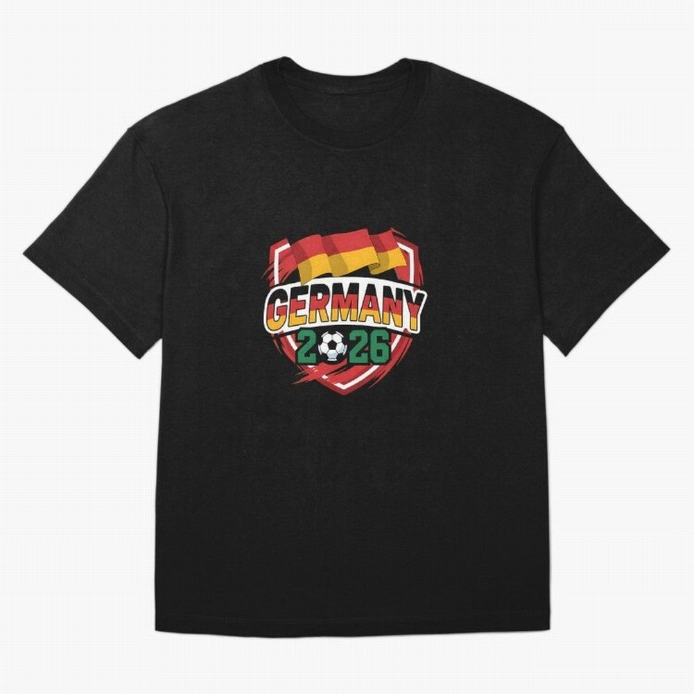 Germany World Cup 2026 Germany Football Oversized T-Shirt Follow the Road to FIFA World Cup 2026 Group Stage Centered on Mbappe, England, France and Netherlands Energy, Tournament Hype, Historic Matchups, Family Viewing Parties and Global Sports