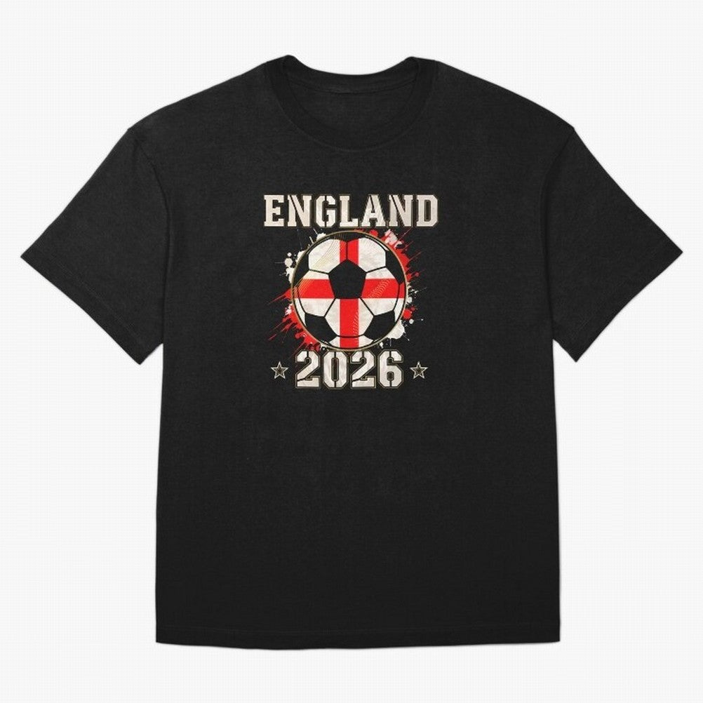 Front Print England Soccer World Cup 2026 - English Fan Gift T-Shirt_84562392 Oversized T-Shirt Celebrate Rivalries and Pride in FIFA World Cup 2026 Group Stage for Fans of Neymar and Portugal, Bringing Classic Soccer Heritage, Championship