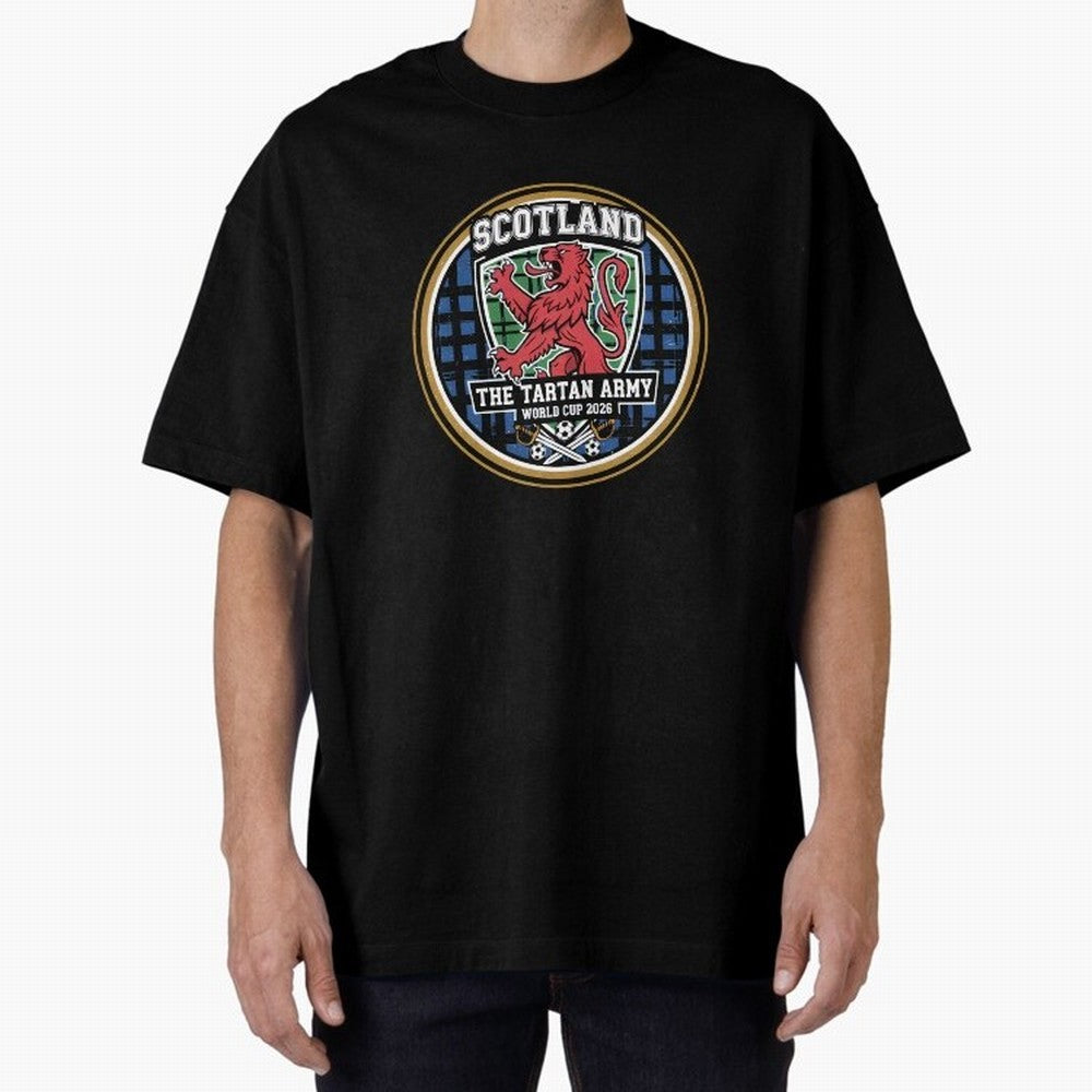 Scotland World Cup 2026 - Tartan Army Football Fan, USA Mexico Canada T-Shirt_84153647 Oversized T-Shirt Support Iconic Players in FIFA World Cup 2026 Spirit, Made for Argentina, Messi and Cristiano Ronaldo, Retro Football Energy, Iconic Rivalries,