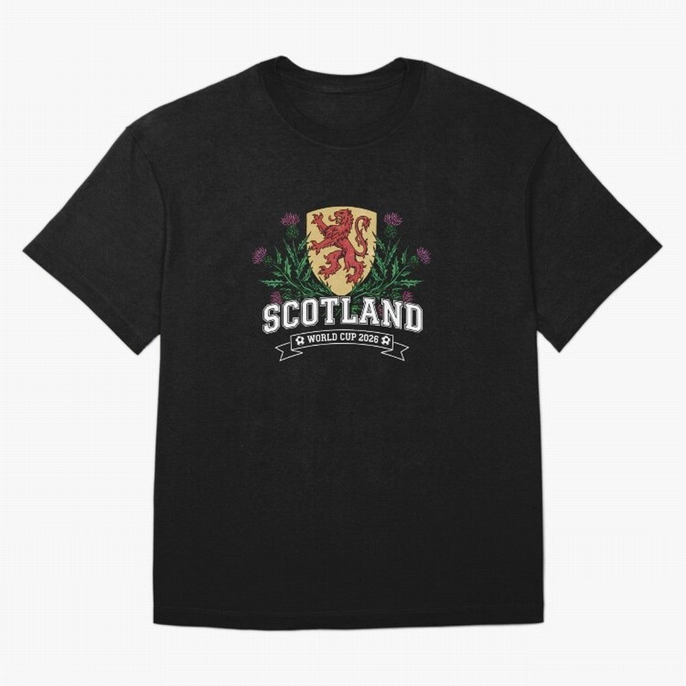 Scotland World Cup 2026 - Tartan Army Football Fan, USA Mexico Canada, Sports Souvenir T-Shirt_84153702 Oversized T-Shirt Turn Up for Global Football Passion for FIFA World Cup 2026, Highlighting Messi and Cristiano Ronaldo, Brazil, Portugal and