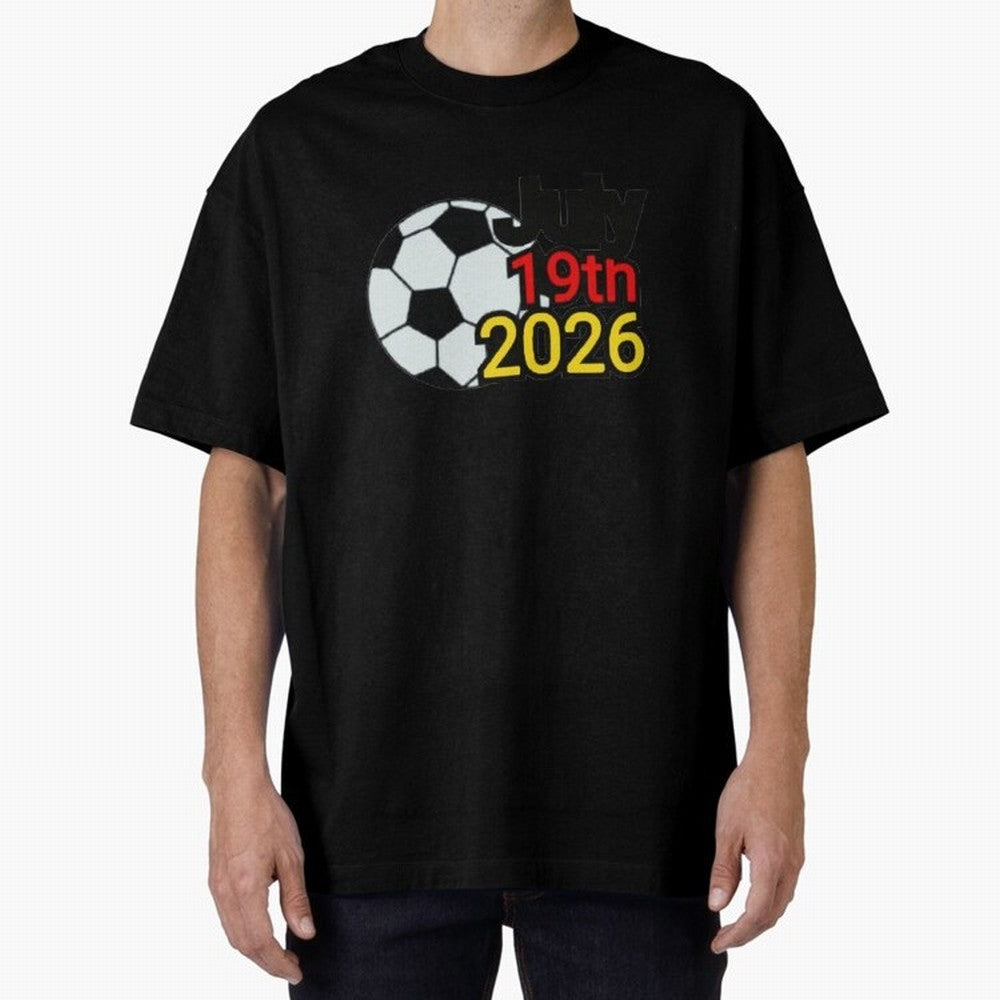 USA 2026- Germany Oversized T-Shirt Celebrate FIFA World Cup 2026 for Fans of Messi and England and Germany, Bringing Football Festival Excitement, Trophy Ambitions, Country Rivalries and Star Player Buzz; Perfect for Supporters Who Want Bold