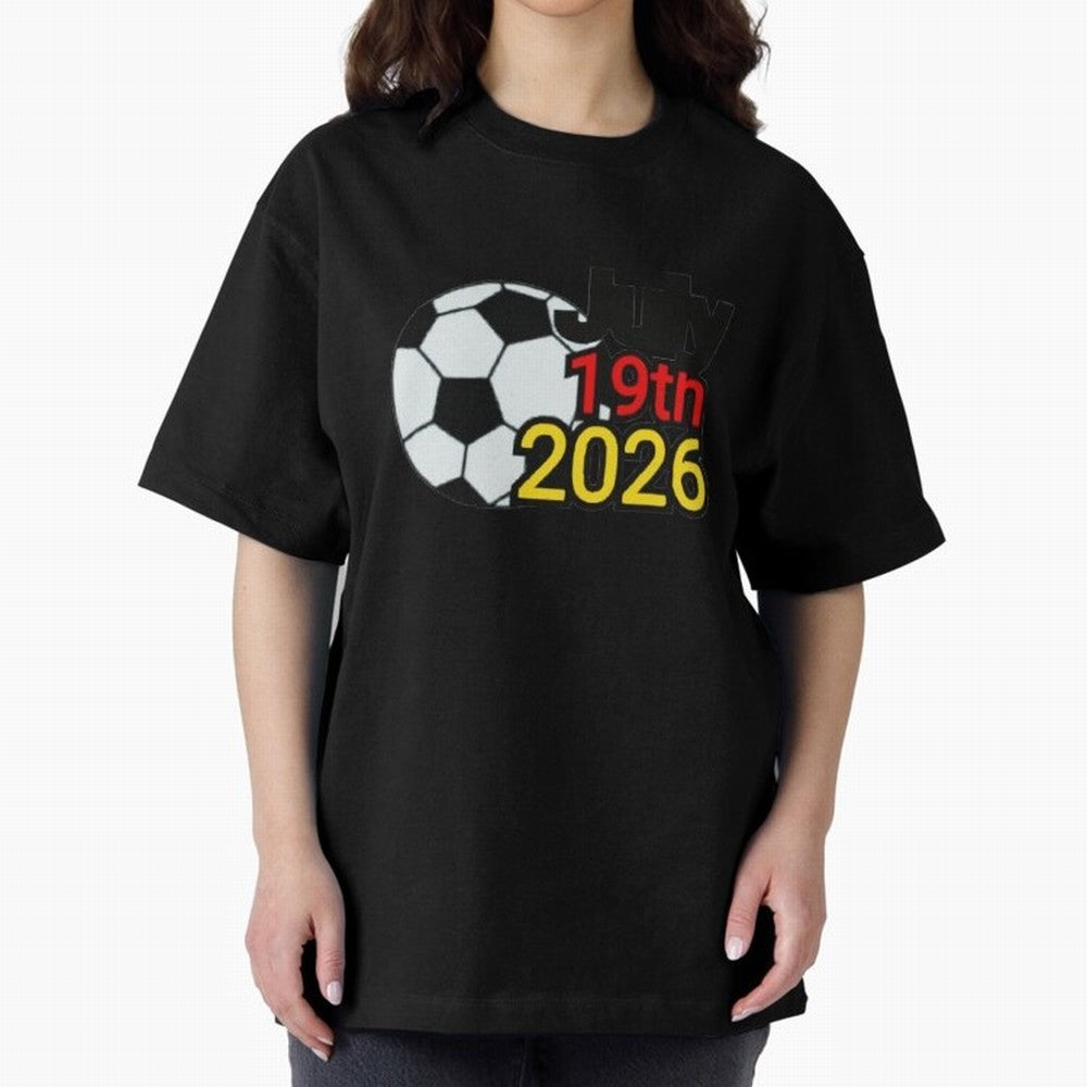 USA 2026- Germany Oversized T-Shirt Celebrate FIFA World Cup 2026 for Fans of Messi and England and Germany, Bringing Football Festival Excitement, Trophy Ambitions, Country Rivalries and Star Player Buzz; Perfect for Supporters Who Want Bold